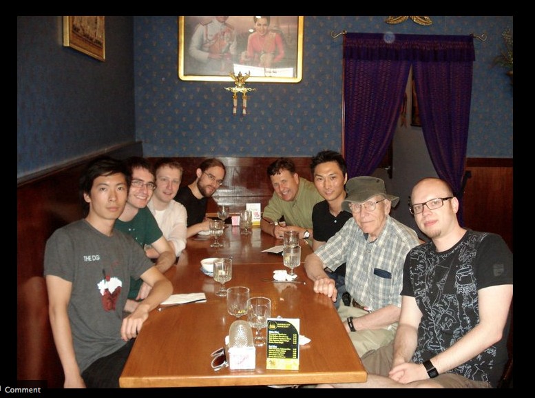 Max Mathews at Berklee with Boulanger thesis students