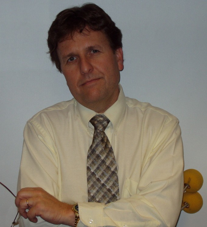 Early portrait with Radio Baton batons