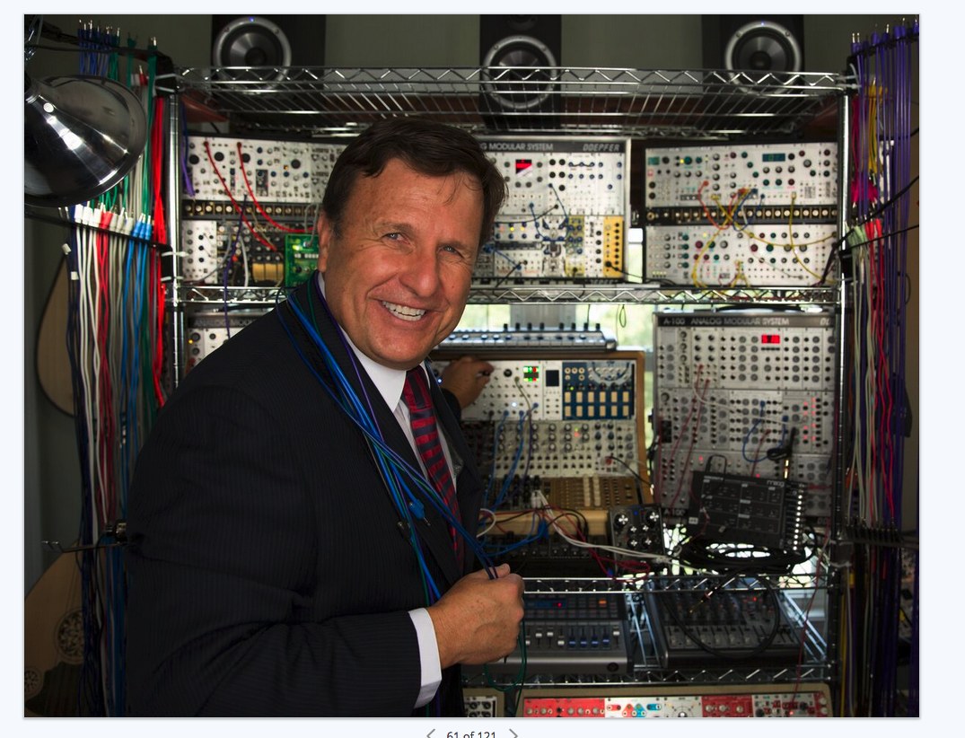 Dr. Boulanger with Eurorack cables