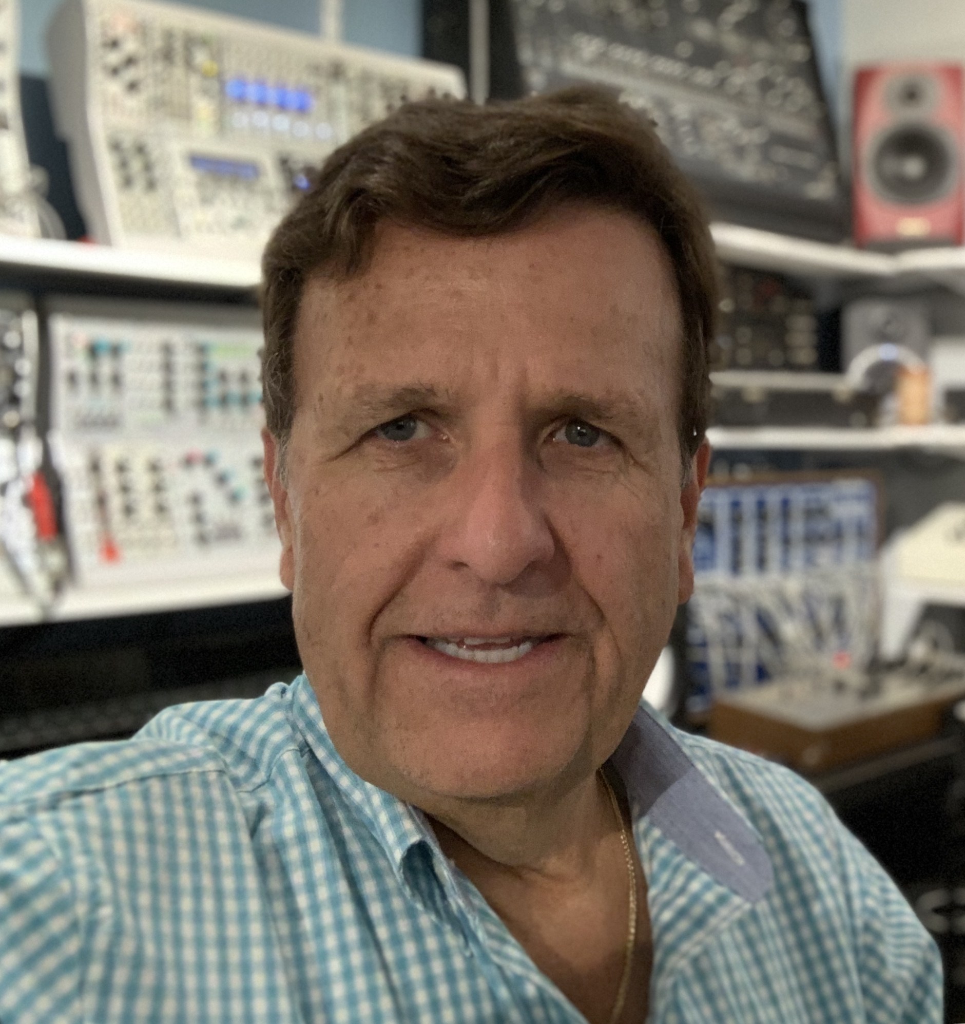 Dr. Boulanger in the studio