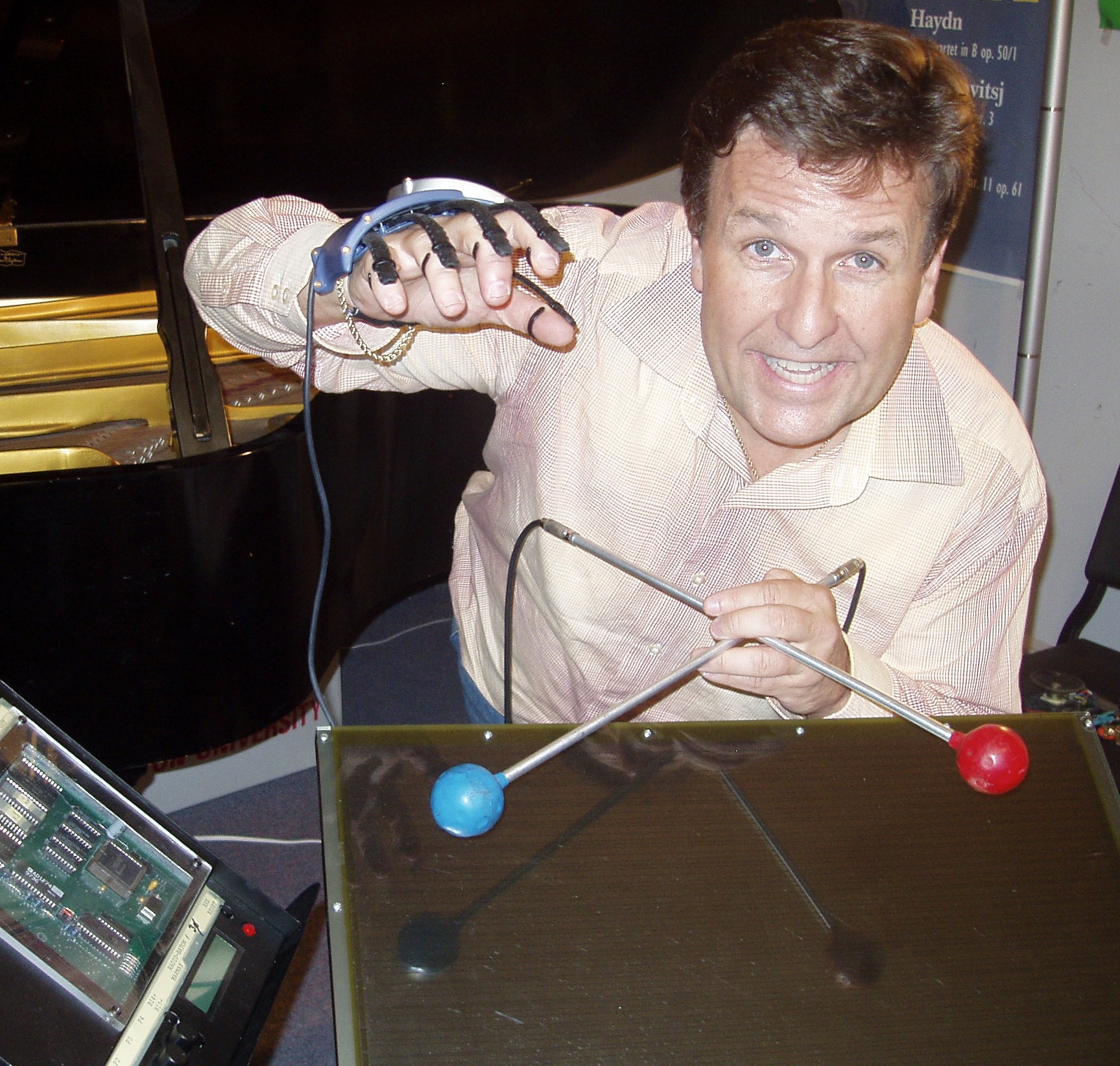 PowerGlove and Radio Baton together