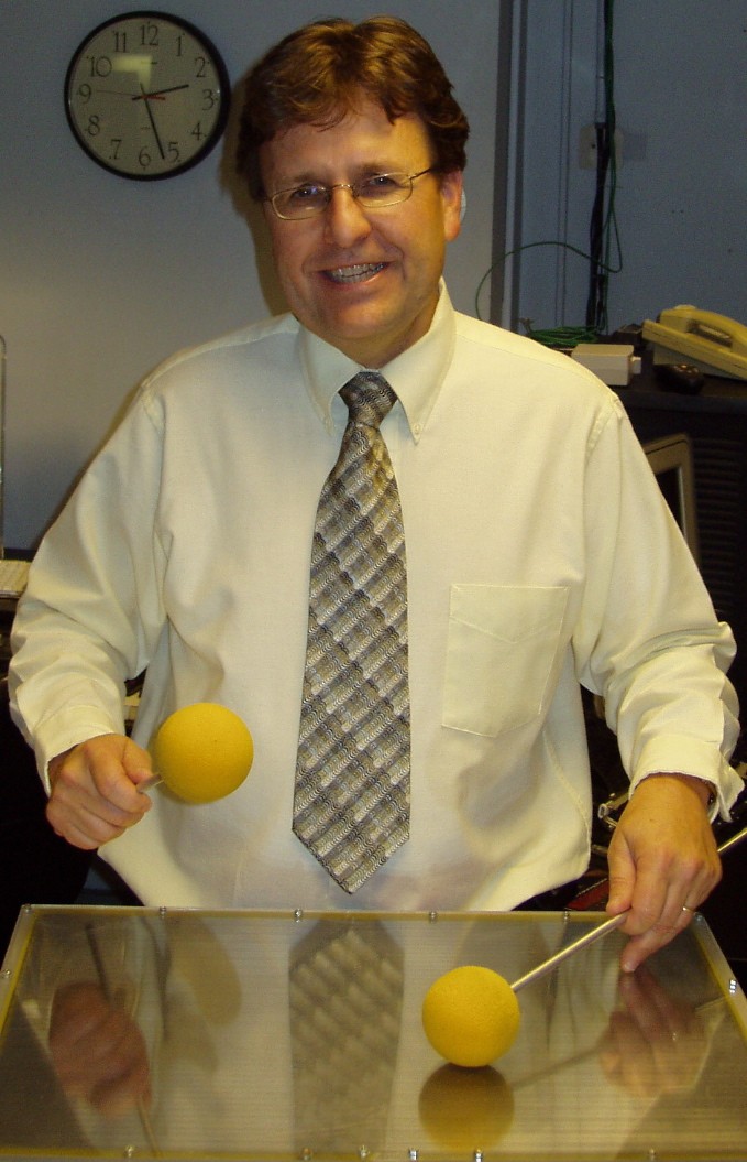 Dr. Boulanger with Radio Baton yellow batons